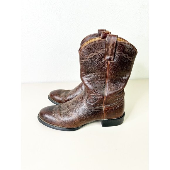 Ariat Men\'s 9.5D #35524 Men\'s Brown Bullhide Leather Boots GUC main image 7